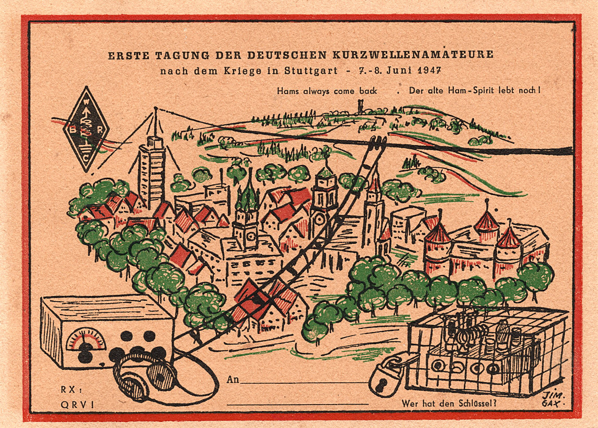 Postkarte Stuttgart 1947 Vorderseite