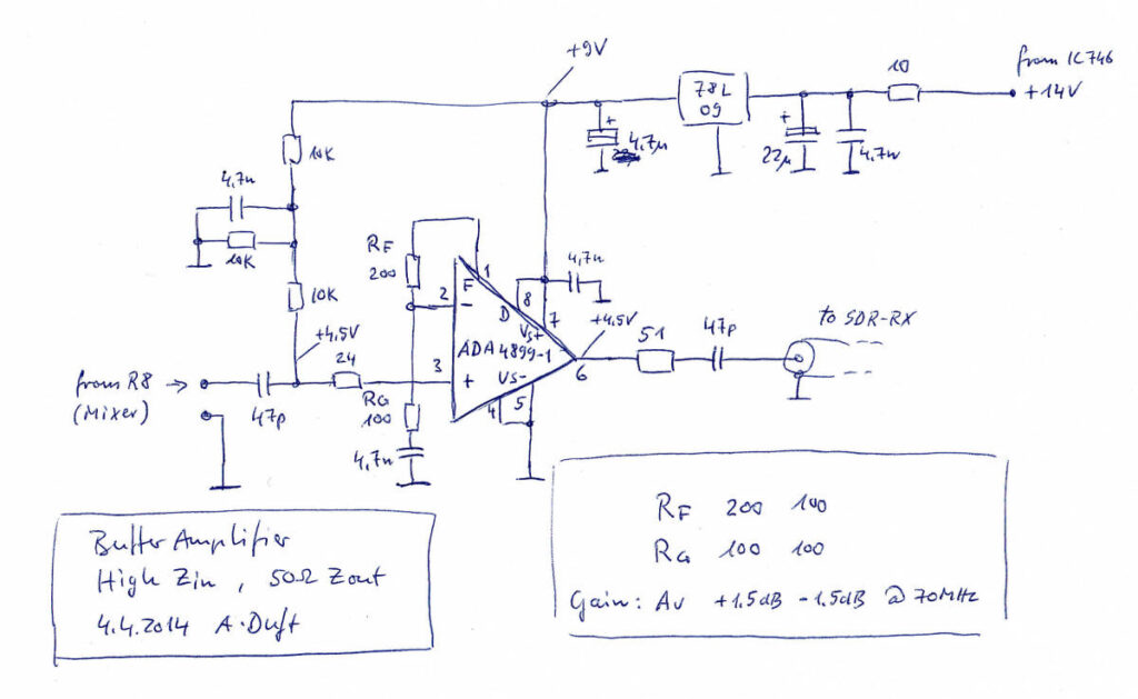 Puffer-Verstärker-Schaltbild