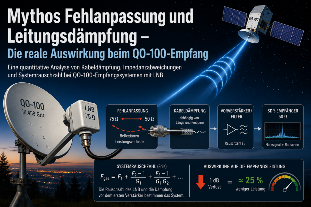 QO-100 Fehlanpassung Leitungsdämpfung